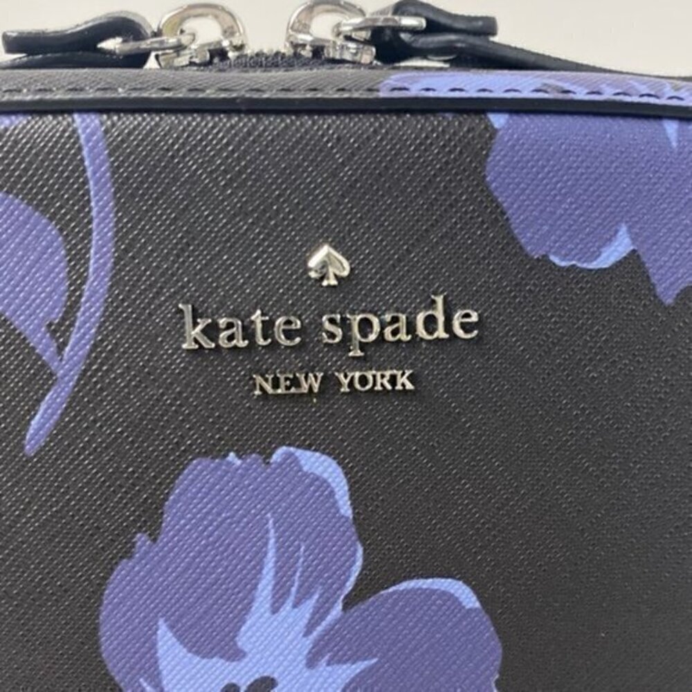 Kate Spade Newbury Lane Cammie Crossbody Bag Tossed Poppies Floral Print Purse - Picture 6 of 13